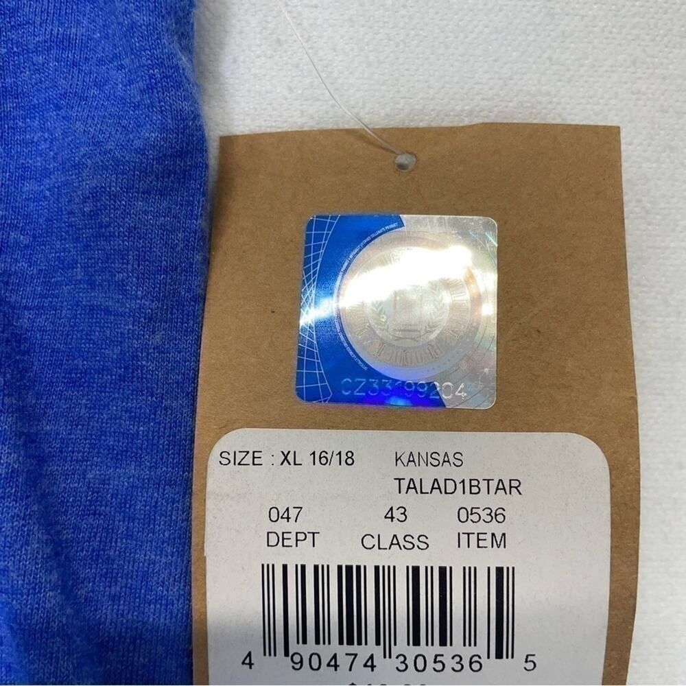 KU Jayhawks Tank Top Size XL Royal blue red racerback Kansas University sporty - Picture 6 of 8